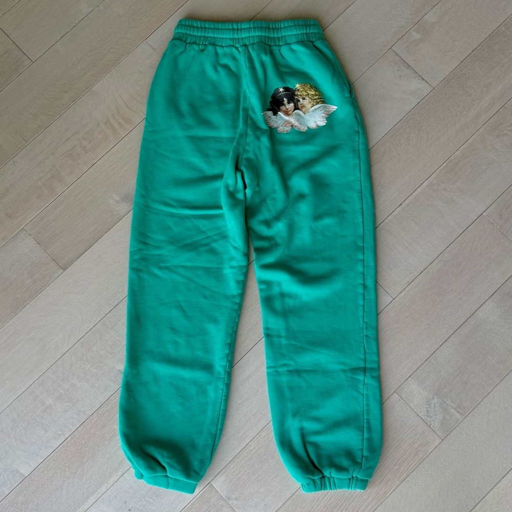 Fiorucci Vintage Angels Green Sweatpants